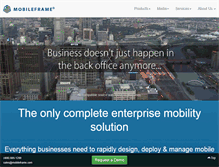 Tablet Screenshot of mobileframe.com